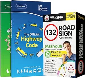 Driving Theory Test Kit: Official DVSA Highway Code Book + Know Your Traffic Signs + 132 Road Sign Flash Cards